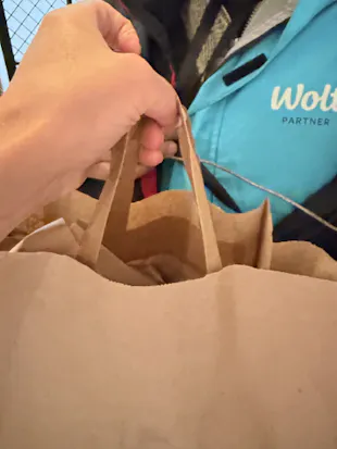 mat på døra med Wolt