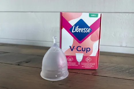 Libresse V-Cup menskopp best i test 2026, beste menskopp