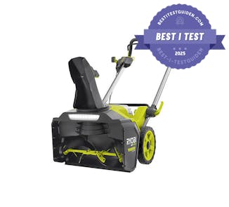 batteridrevet snøfreser test,beste snøfreser batteridreven Ryobi