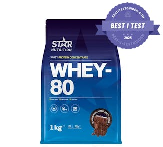 Star Nutrition Whey-80 proteinpulver best i test